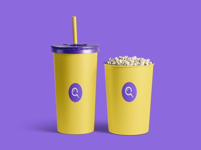 28 Popcorn and Drink Cup Packaging Mockup